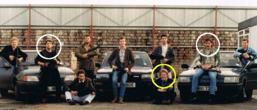Members Of The FRU Pose With Weapons Beside Their Cars
