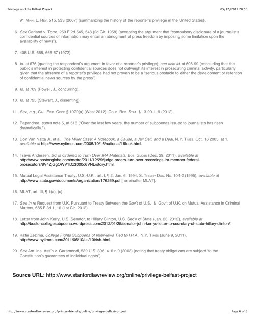 Privilege and the Belfast Project6