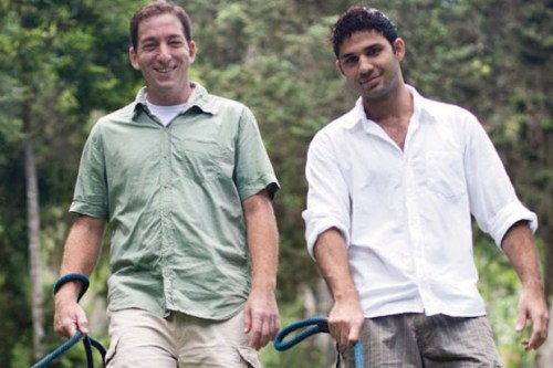 Glenn Greenwald and David Miranda