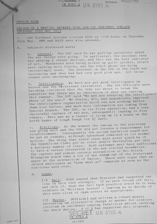 Was 'Brocolli' a human agent buried inside a paramilitary group, the IRA for instance. Or was it something else?