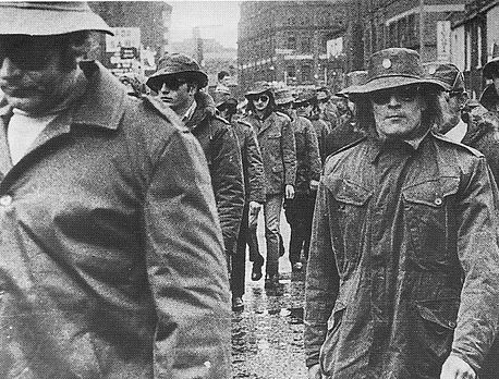UDA men, on the march, 1972