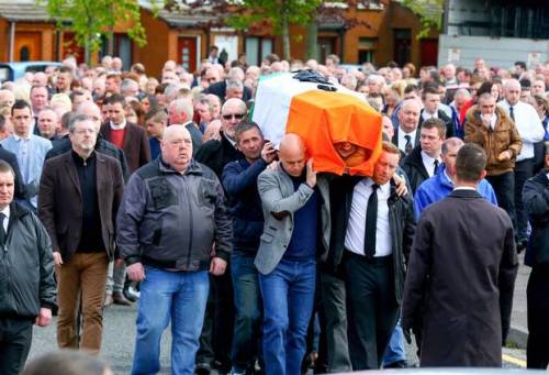 Jock Davison's funeral in Belfast attracted a significant contingent of IRA mourners.