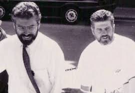 Gerry and Liam Adams in earlier and happier days