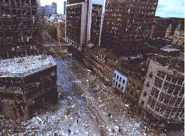 The Bishopsgate bomb - devastated the City of London on the same day Hume and Adams held their second meeting