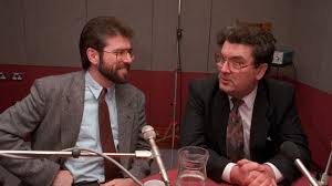 John Hume and Gerry Adams meet in a BBC radio studio