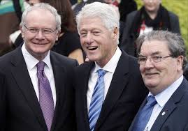 Bill Clinton and two Irish friends