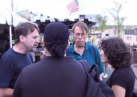 Sandy (center) and John McDonagh (left)