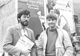 Gerry Adams and Martin Galvin in younger, happier days