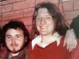 A young Denis Donaldson poses with Bobby Sands in Long Kesh