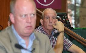 PSNI Chief Constable George Hamilton (in foreground) shares space at the West Belfast festival with Adam's IRA enforcer Bobby Storey