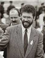 Gerry Adams at a republican commemoration, Easter 1993